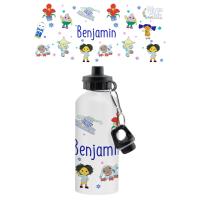 Personalised Moon and Me White Drinks Bottle Extra Image 1 Preview